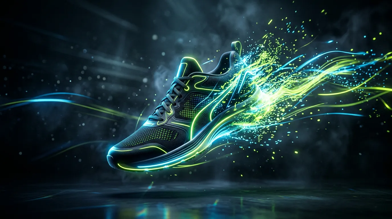 Volt Runner — AI sneaker ad frame