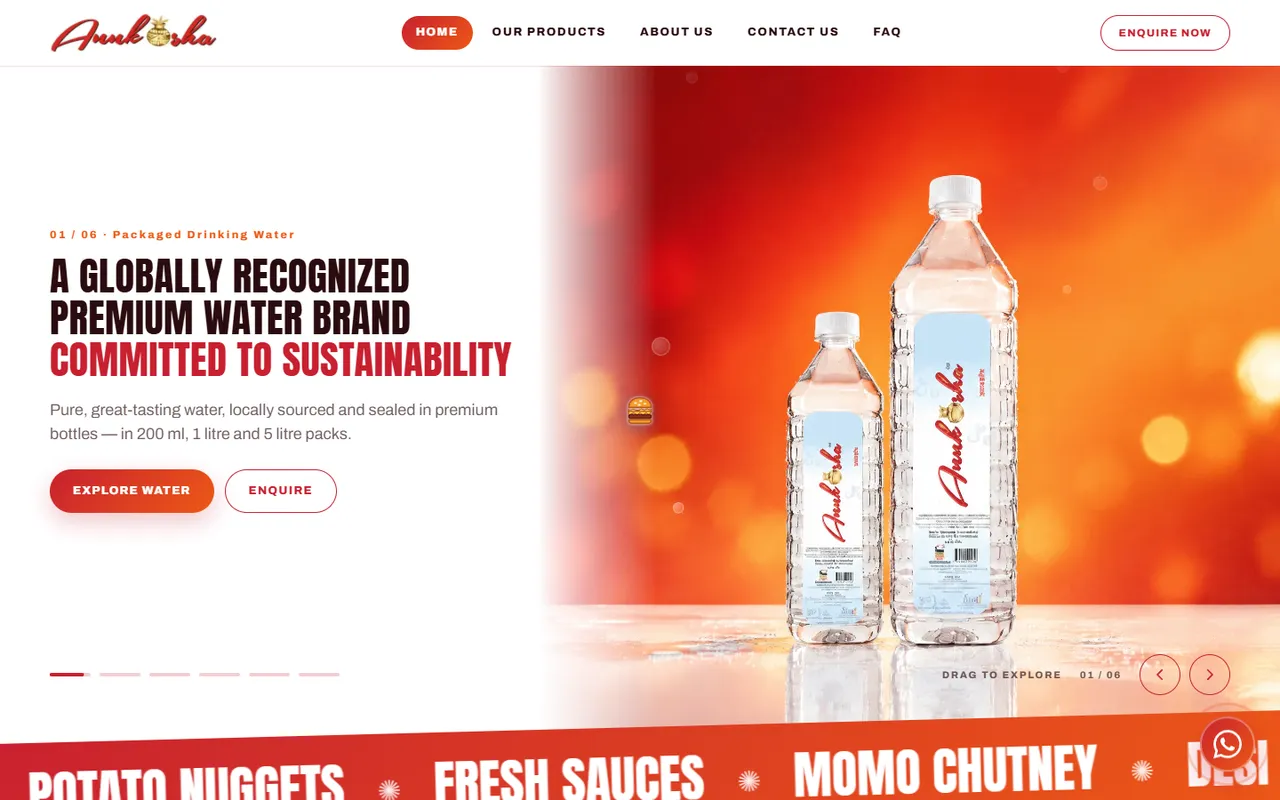 Annkosha website homepage