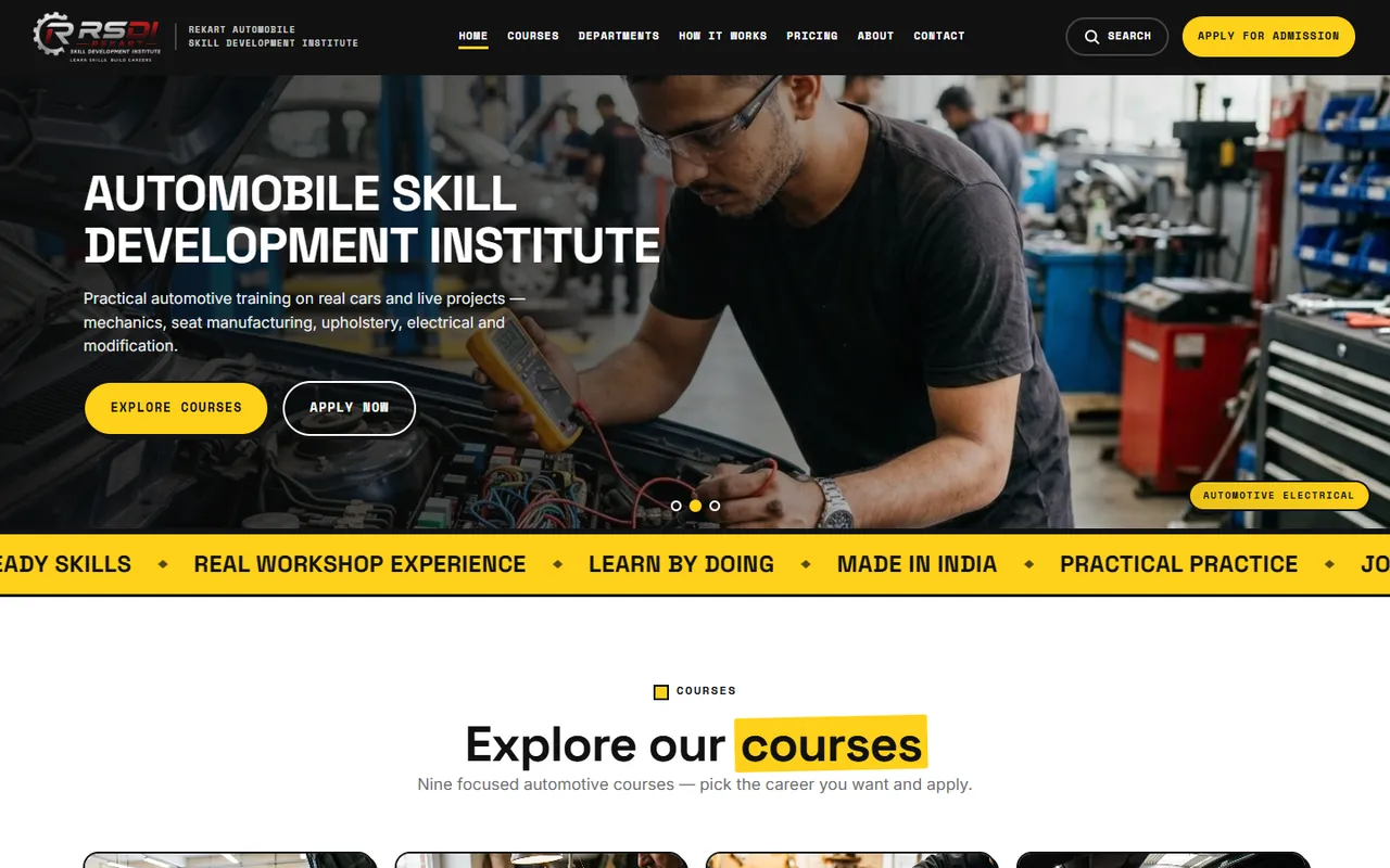 RSDI website homepage