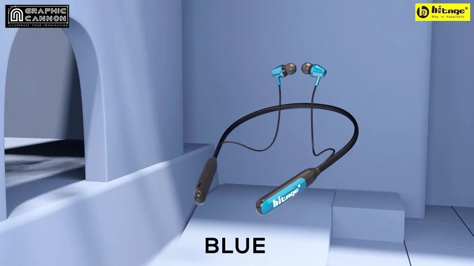 Hitage Neckband — 3D Motion Graphic